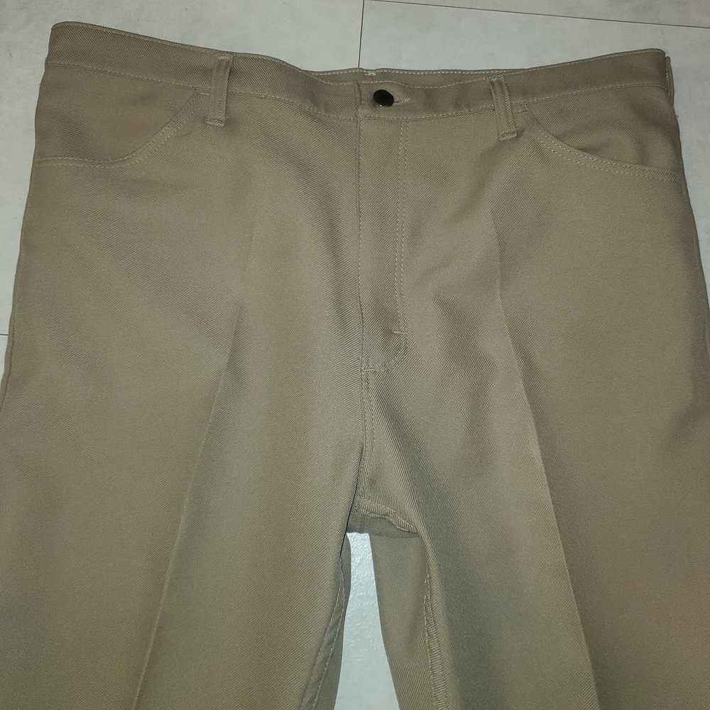 Vintage Wrangler Pants Mens 40x29 Brown Bootcut Slacks Western Cowboy Trousers - Picture 2 of 10